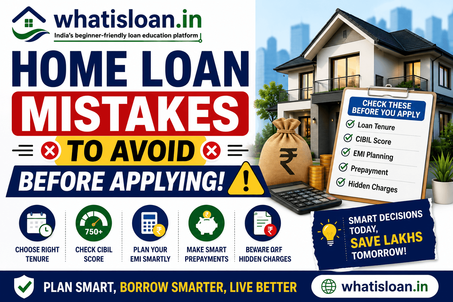 Home loan mistakes to avoid before applying