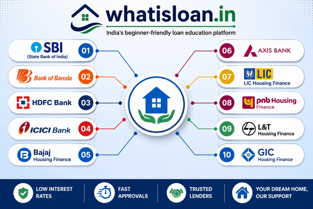 Top Indian banks and housing finance firms